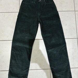 Women’s Levi’s 94 Baggy Corduroy Dark Green Corduroy Pants